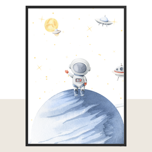 Astronautenbild fürs Kinderzimmer